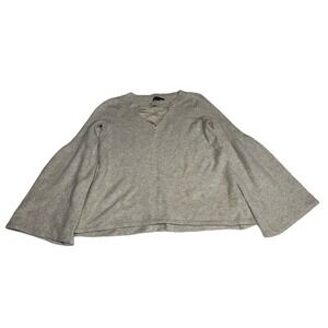 American Eagle Outfitters Womens Tan Bell Sleeve Cutout Sweater Medium